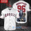 Los Angeles Angels x Ghostface Scream Halloween Halloween with World Series Trophy Custom Baseball Jersey White