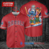 Los Angeles Angels x Lilo & Stitch with Trophy Baseball Jersey Red