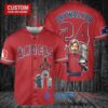 Los Angeles Angels x Luke Skywalker Star Wars with Trophy Custom Baseball Jersey Red