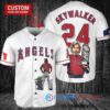 Los Angeles Angels x Luke Skywalker Star Wars with Trophy Custom Baseball Jersey White