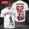 Los Angeles Angels x Marvel Spiderman with Trophy Custom Baseball Jersey White