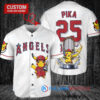 Los Angeles Angels x Pikachu Pokemon with Trophy Custom Baseball Jersey White