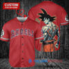 Los Angeles Angels x Son Goku Kakarot Super Saiyan Dragon Ball Z with Trophy Baseball Jersey Red