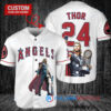 Los Angeles Angels x Thor Marvel with Trophy Custom Baseball Jersey White