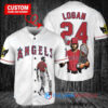 Los Angeles Angels x Wolverine Logan with Trophy Custom Baseball Jersey White