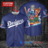 Los Angeles Dodgers x Lilo & Stitch with Trophy Baseball Jersey Navy