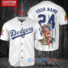 Los Angeles Dodgers x Limited Edition with World Series Trophy Custom Baseball Jersey White