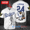Los Angeles Dodgers x Wolverine Logan with Trophy Custom Baseball Jersey White