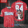 Miami Marlins Freddy Krueger Halloween World Series Trophy Baseball Jersey Red