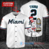 Miami Marlins x Dr Seuss with World Series Trophy Custom Baseball Jersey White
