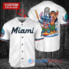 Miami Marlins x Lilo & Stitch with Trophy Baseball Jersey White