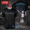 Miami Marlins x Lord Voldemort Harry Potter with Trophy Custom Baseball Jersey Black