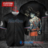 Miami Marlins x Son Goku Kakarot Super Saiyan Dragon Ball Z with Trophy Baseball Jersey Black