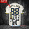 Milwaukee Brewers Beetlejuice Halloween World Series Trophy Baseball Jersey Cream