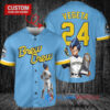 Milwaukee Brewers Vegeta Super Saiyan Dragon Ball Z Baseball Jersey Blue