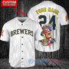 Milwaukee Brewers World Series Trophy Baseball Jersey - Limited Edition White