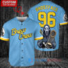 Milwaukee Brewers x Ghostface Scream Halloween Halloween with World Series Trophy Custom Baseball Jersey Blue City Connect