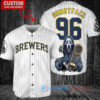 Milwaukee Brewers x Ghostface Scream Halloween World Series Trophy Baseball Jersey