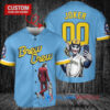 Milwaukee Brewers x Joker DC Comics with Trophy Custom Baseball Jersey Blue City Connect