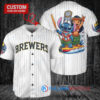 Milwaukee Brewers x Lilo & Stitch with Trophy Baseball Jersey White