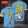 Milwaukee Brewers x Luke Skywalker Star Wars with Trophy Custom Baseball Jersey Blue City Connect