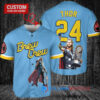 Milwaukee Brewers x Thor Marvel with Trophy Custom Baseball Jersey Blue City Connect