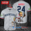 Minnesota Twins x Baby Groot Marvel Guardians Of The Galaxy with Trophy Custom Baseball Jersey Gray Road
