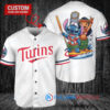 Minnesota Twins x Lilo & Stitch with Trophy Baseball Jersey White