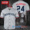 Minnesota Twins x Lord Voldemort Harry Potter with Trophy Custom Baseball Jersey Gray Road