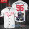 MN Twins x Ghostface Scream Halloween World Series Trophy Baseball Jersey White