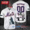 New York Mets x DC Comics Batman The Dark Knight with Trophy Custom Baseball Jersey White