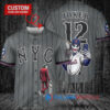 New York Mets x Joker DC Comics with Trophy Custom Baseball Jersey Graphite City Connect
