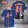 New York Mets x Lord Voldemort Harry Potter with Trophy Custom Baseball Jersey Royal