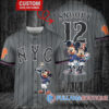 New York Mets x Mickey and Minnie with Trophy Baseball Jersey Graphite City Connect