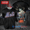 New York Mets x Son Goku Kakarot Super Saiyan Dragon Ball Z with Trophy Baseball Jersey Black