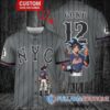 New York Mets x Son Goku Kakarot Super Saiyan Dragon Ball Z with Trophy Baseball Jersey Graphite City Connect V2