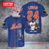 New York Mets x Wolverine Logan with Trophy Custom Baseball Jersey Royal