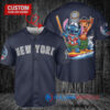 New York Yankees x Lilo & Stitch with Trophy Baseball Jersey Navy