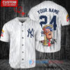 New York Yankees x Limited Edition with World Series Trophy Custom Baseball Jersey White