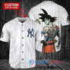 New York Yankees x Son Goku Kakarot Super Saiyan Dragon Ball Z with Trophy Baseball Jersey White