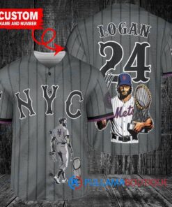 NY Mets x Wolverine Logan Baseball Jersey - Graphite City Connect Trophy