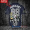 NY Yankees x Beetlejuice Halloween World Series Trophy Baseball Jersey Navy