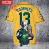 Oakland A's Jason Voorhees Halloween World Series Trophy Baseball Jersey Gold