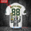 Oakland Athletics Beetlejuice Halloween World Series Trophy Baseball Jersey White
