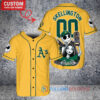 Oakland Athletics Jack Skellington Sally World Series Trophy Baseball Jersey Gold