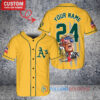 Oakland Athletics Limited Edition World Series Trophy Baseball Jersey Gold