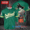 Oakland Athletics Son Goku Super Saiyan Dragon Ball Z Baseball Jersey Green