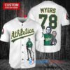 Oakland Athletics x Halloween Michael Myers with Trophy Custom Baseball Jersey White