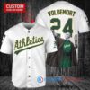 Oakland Athletics x Lord Voldemort Harry Potter with Trophy Custom Baseball Jersey White