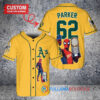 Oakland Athletics x Marvel Spiderman with Trophy Custom Baseball Jersey Gold